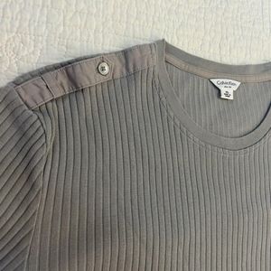 Slim fit XL Calvin Klein long sleeve knit shirt.
